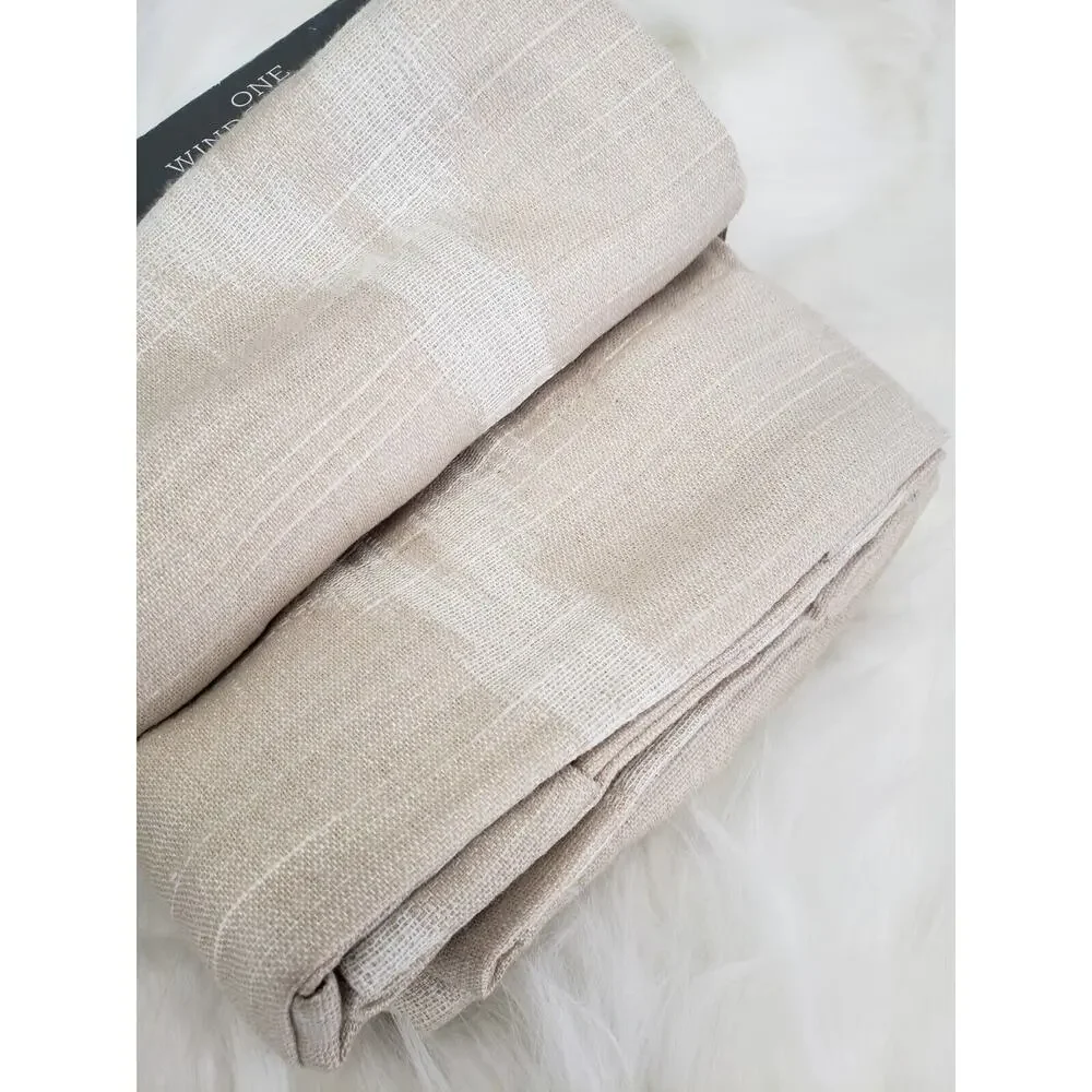 NEW Threshold cream Jacquard Ikat 54x84 One Window Panel Target‎ Boho Neutral